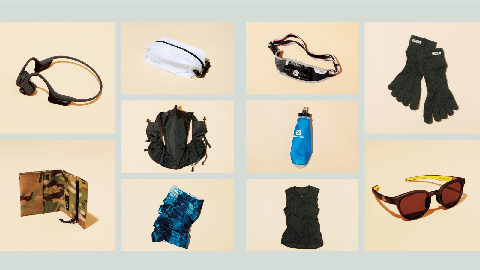 ハンサムランナーの走る気持ちを刺激する小物たち