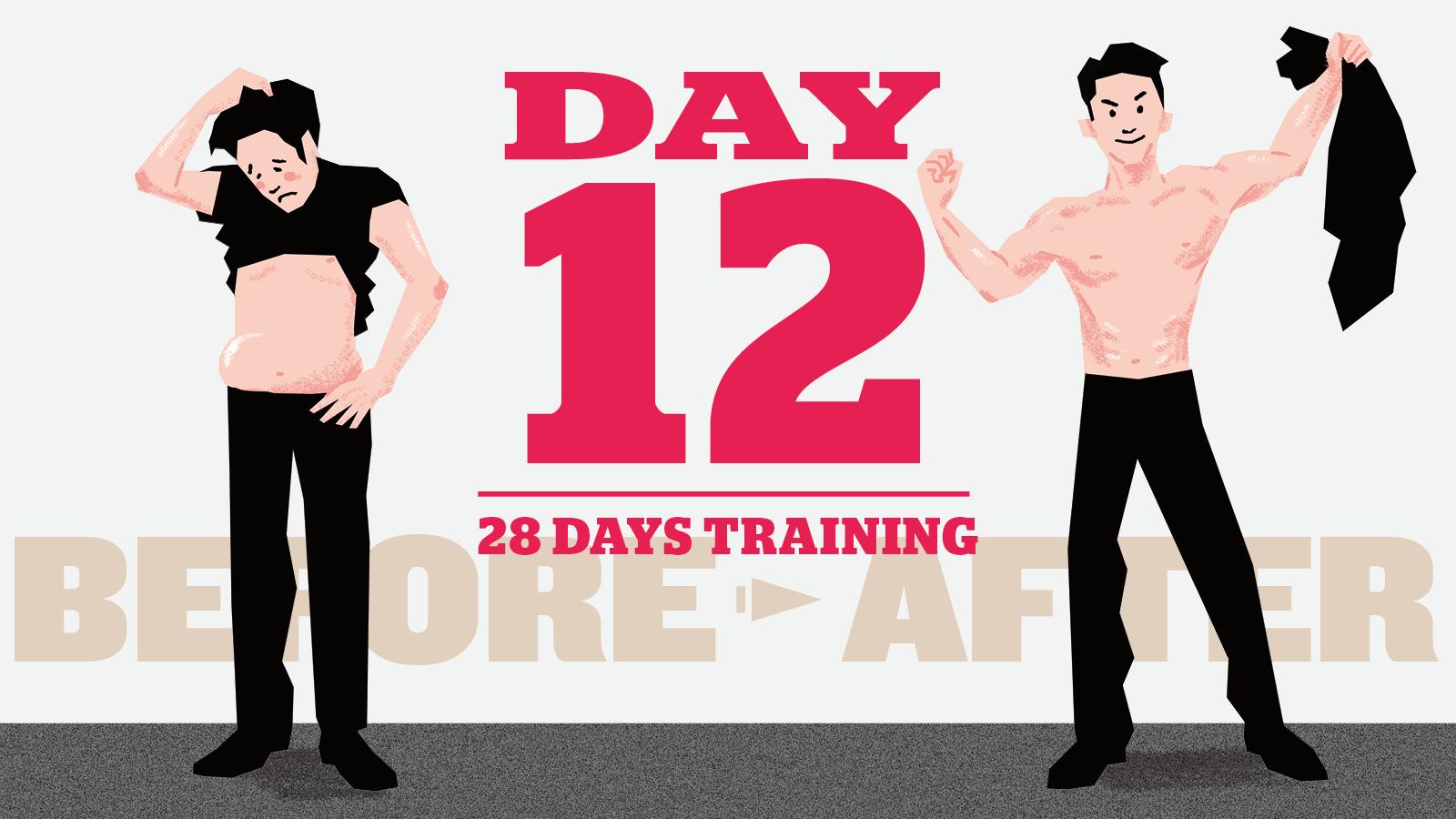 【4週間で「脱げるカラダ」】背中と腕の裏側は、セットで鍛えるとより効果的。12日目