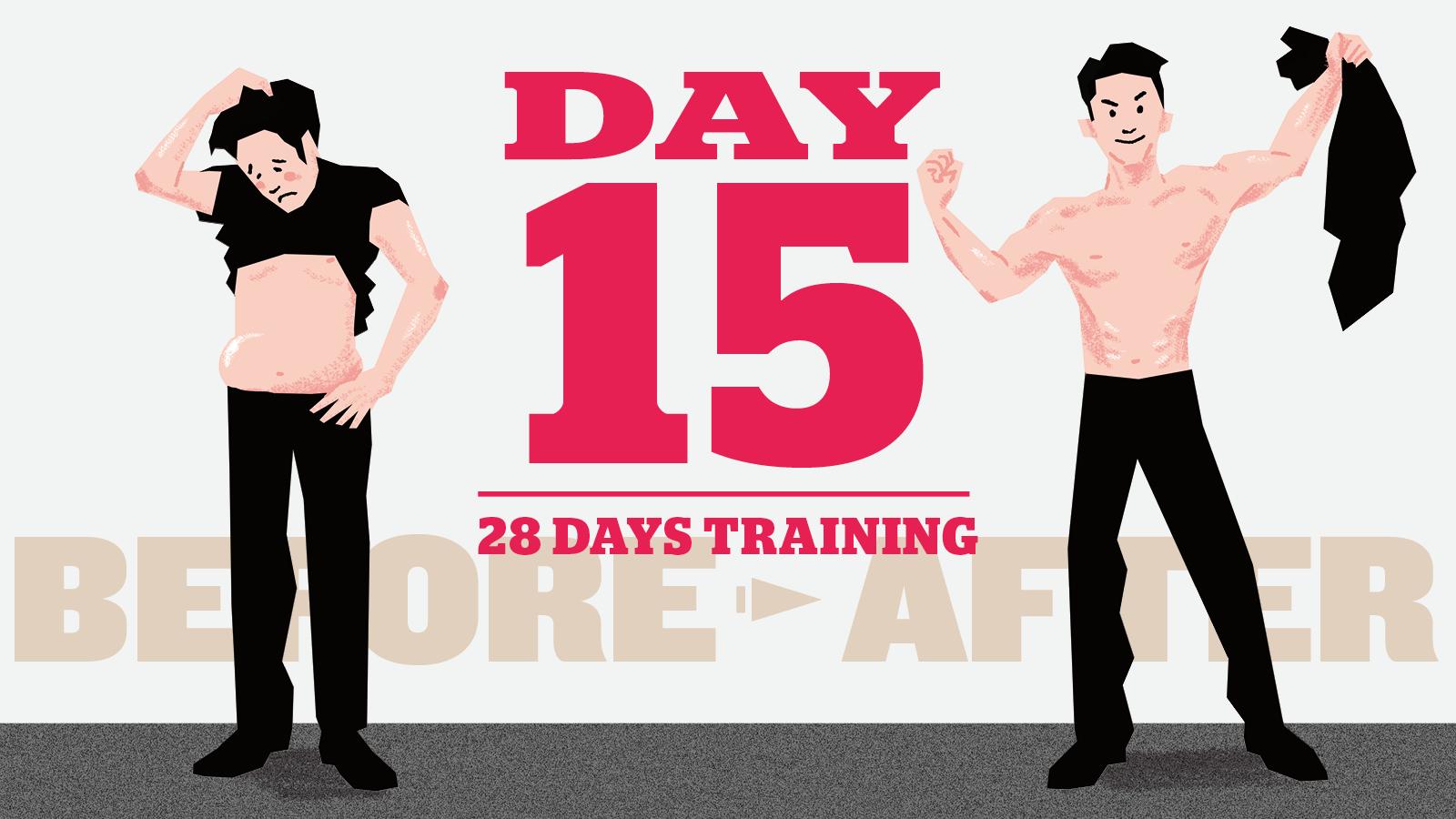 【4週間で「脱げるカラダ」】大きくなりにくい肩の筋肉を集中的に、多角的に攻める15日目