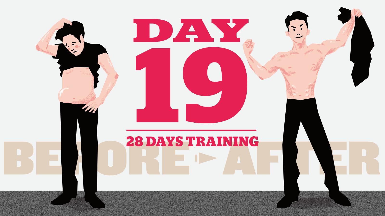 【4週間で「脱げるカラダ」】大きくなりにくい肩の筋肉を集中的に、多角的に攻める19日目