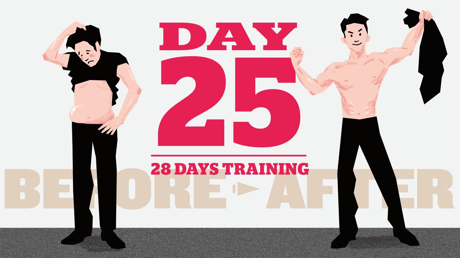 【4週間で「脱げるカラダ」】より厚く、より逞しく。究極の胸を作り上げる25日目