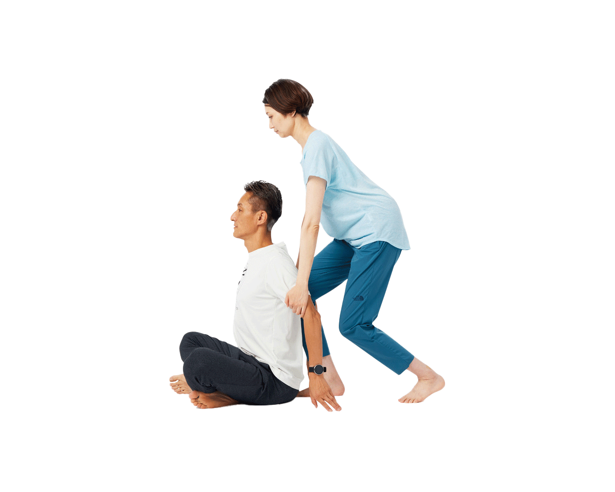 大人のペアストレッチ