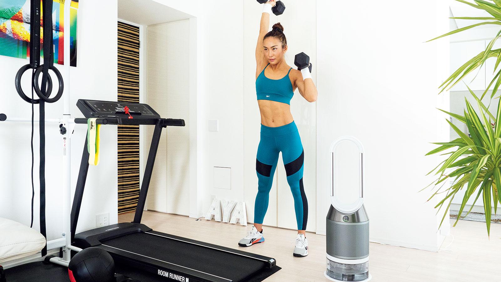 自宅トレーニングの集中に欠かせない、AYAさんの快適空間作りの秘密