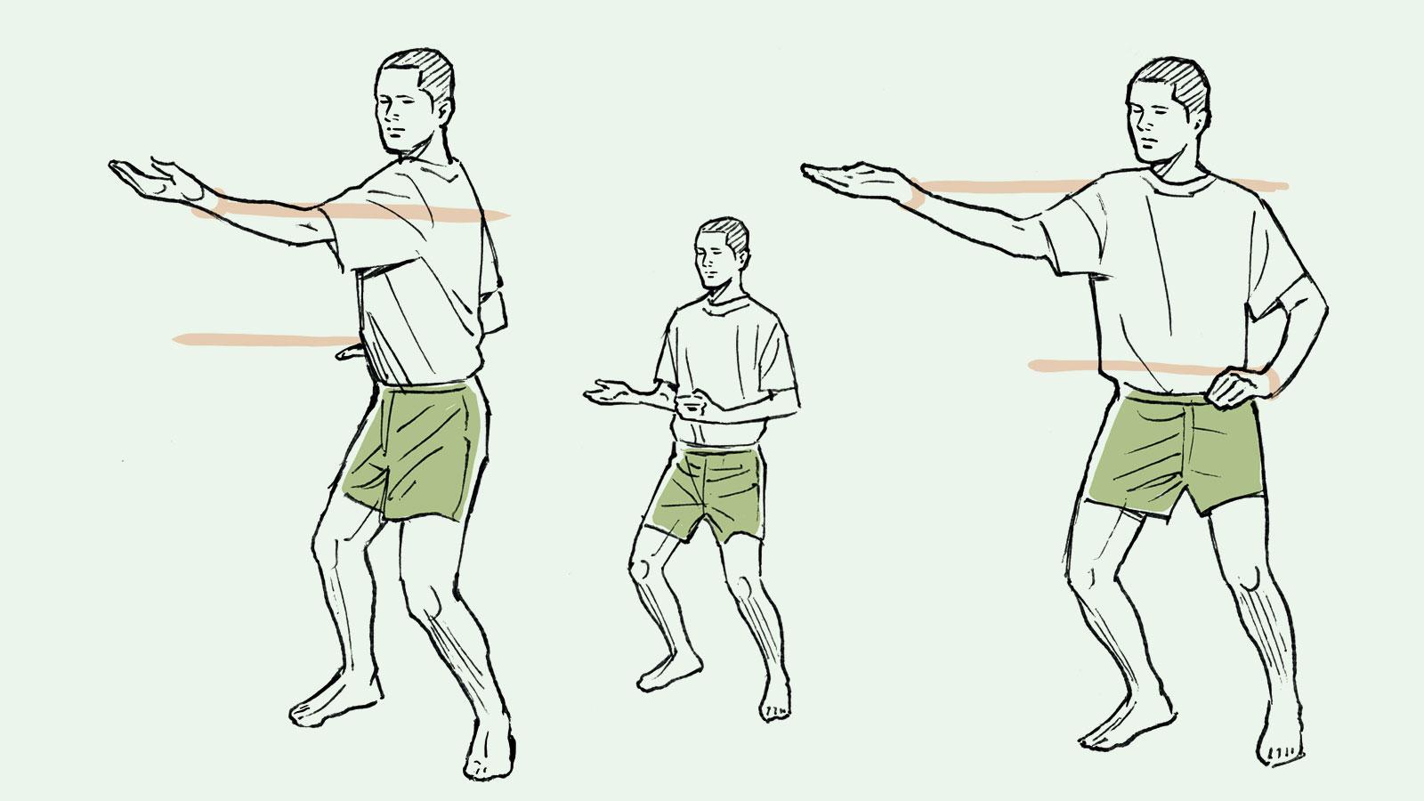 股関節を柔らかく＆体幹を鍛える。太極拳の4つの動き
