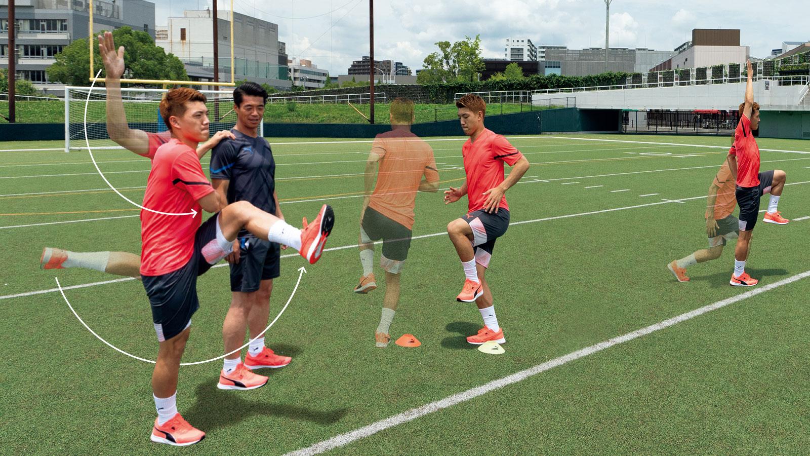 サッカー・堂安律選手の「使える体幹」を作る片脚トレ