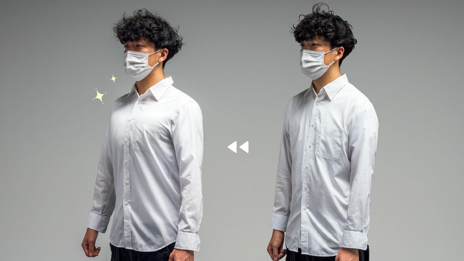 筋繊維ではなくエア（空気）で盛る。「シークレットマッチョT」で即マッチョ