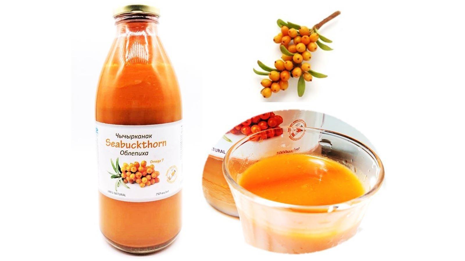 キルギス共和国発のスーパーフード「シーバクソン」を丸ごと絞ったジュース