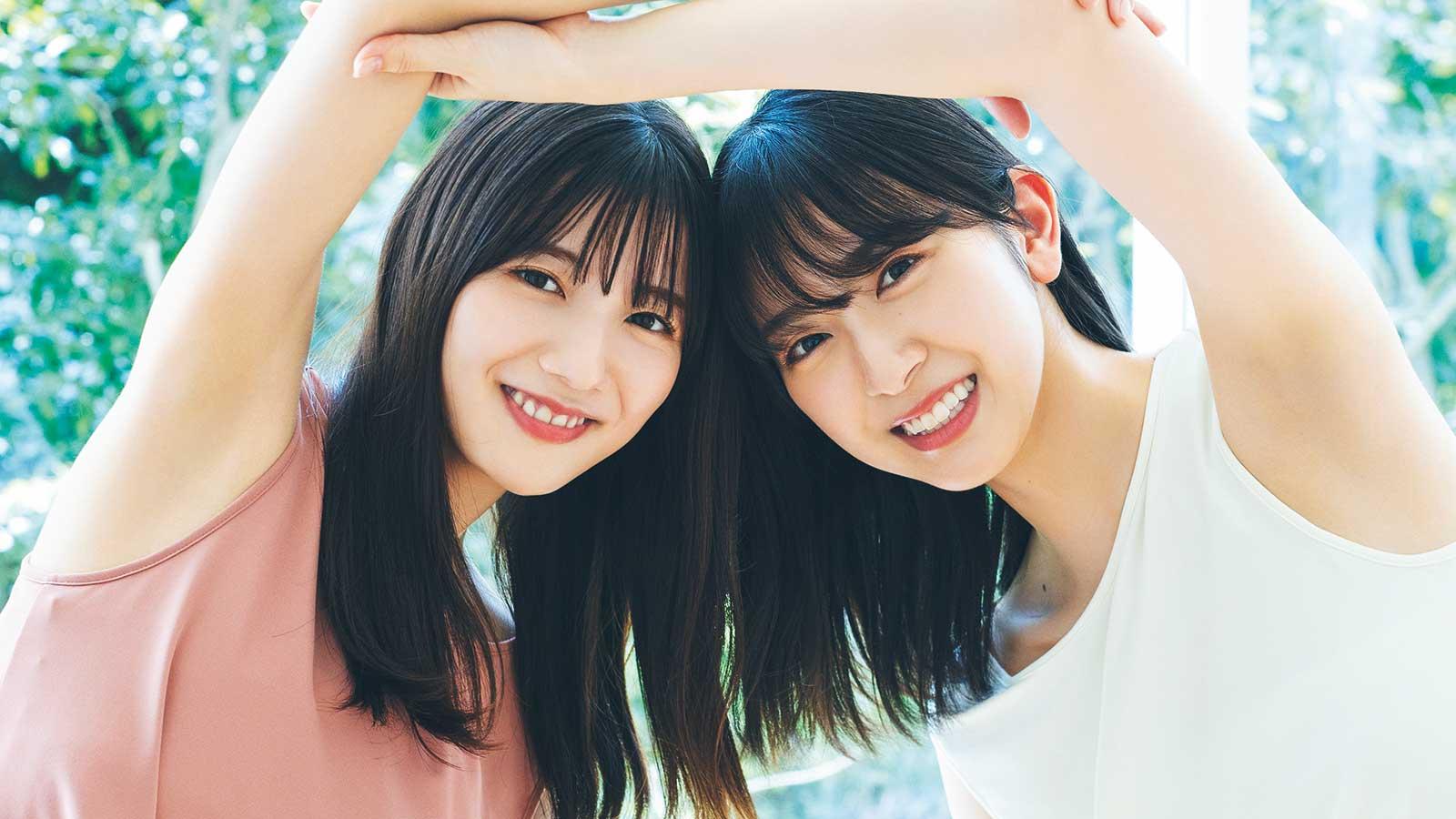 金村美玖＆河田陽菜（日向坂46）、初めてのペアストレッチ