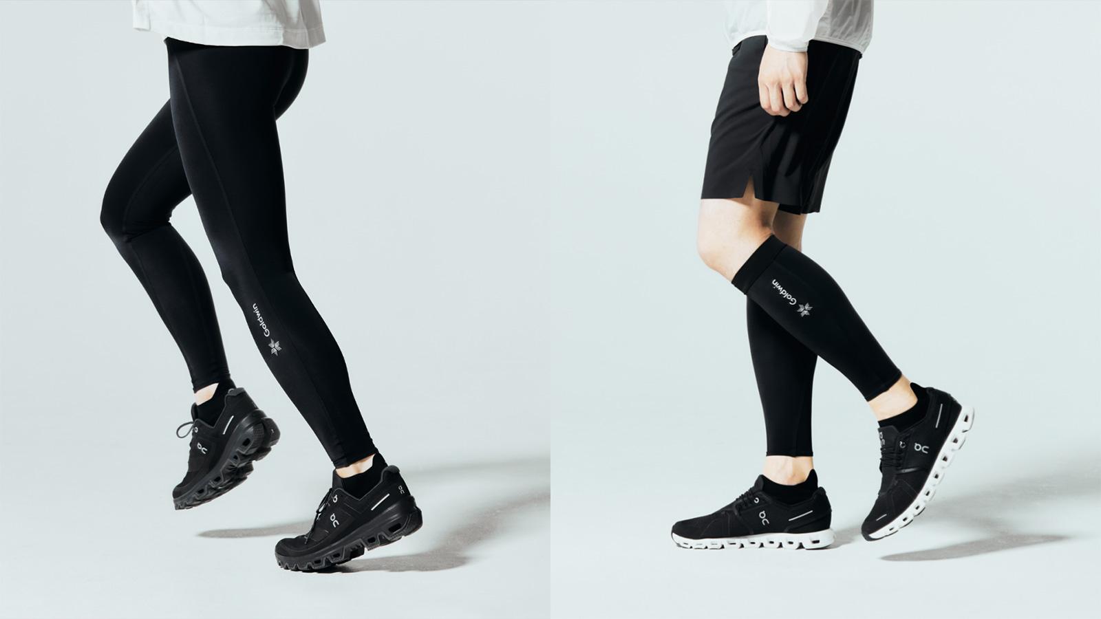 コンプレッションロングタイツとコンプレッションカーフスリーブ