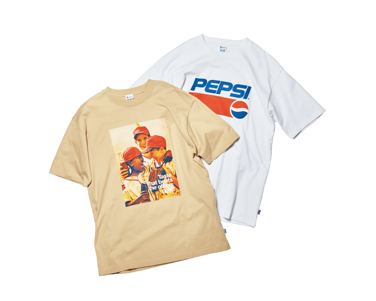 運動終わりに、“ペプシ”！ 〈DISCUS Athletic〉のTシャツ。