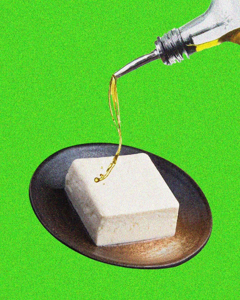 減塩テクニック 豆腐にはオリーブオイルを。