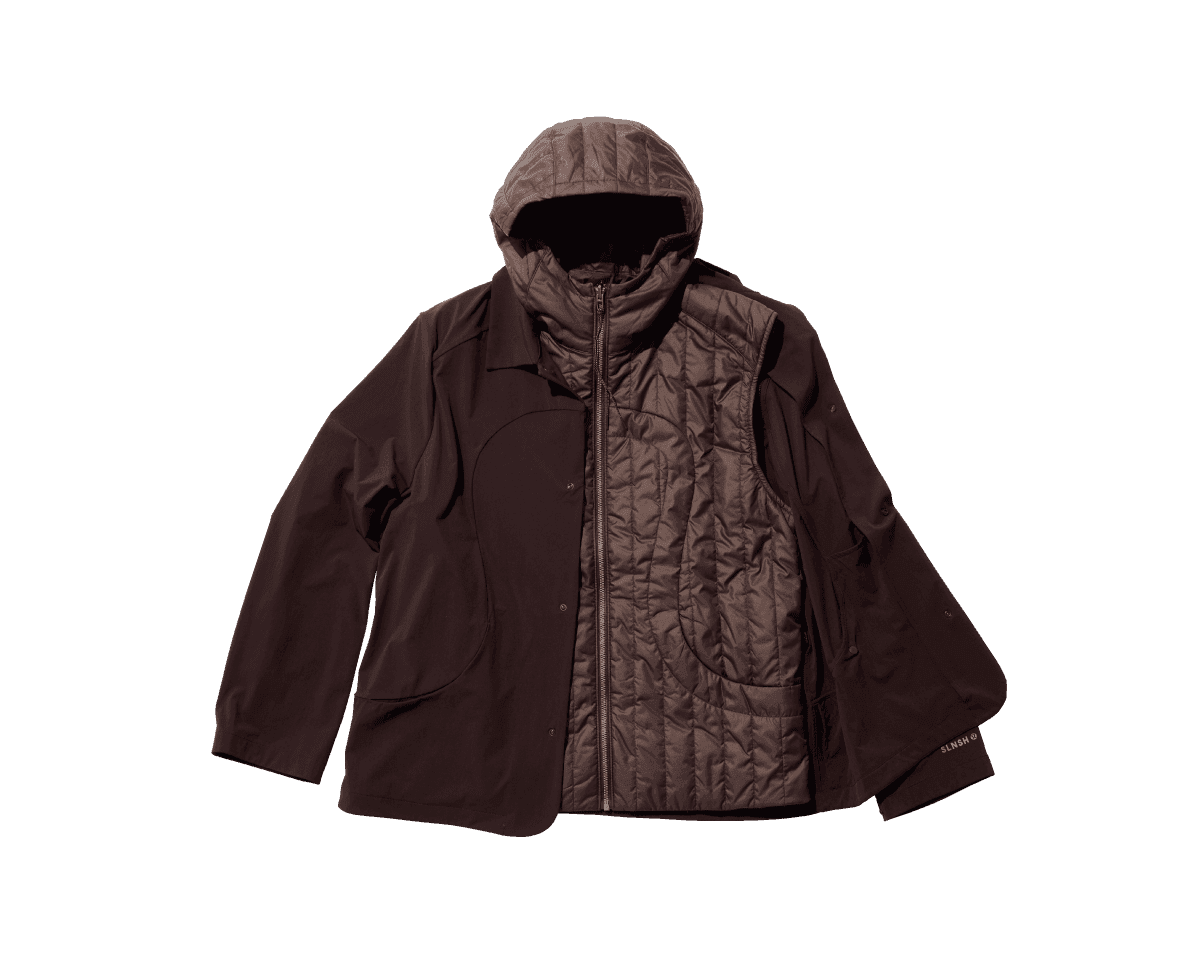 天候に合わせてトランスフォーム。〈Saul Nash × lululemon（SLNSH）〉のジャケット。