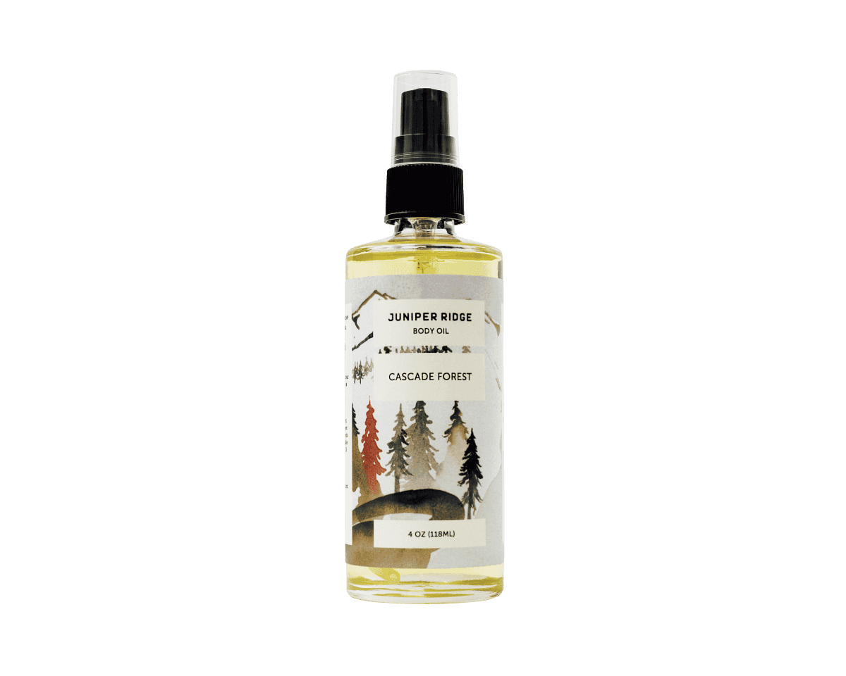 森の香りで汗を拭う、〈JUNIPER RIDGE〉のボディオイル。
