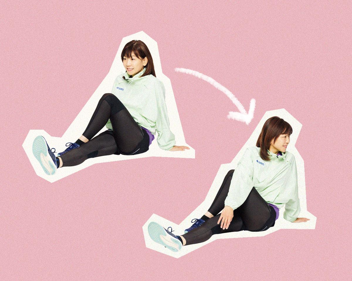 Qちゃんこと高橋尚子さんが実演!ラン前後の超実践的ストレッチ。