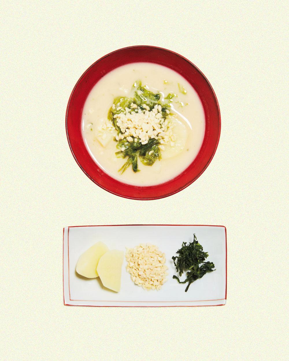 まるでジャガイモのポタージュ?白味噌で味わう腸活味噌汁9選。